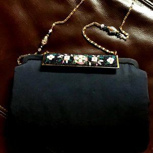 Vintage Silk Beaded Purse
